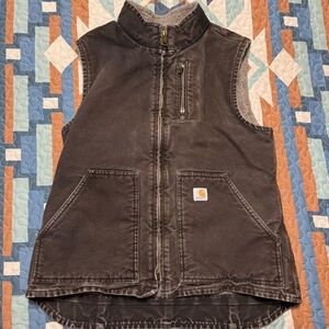 Women’s Brown Carhartt Sherpa Lined Vest